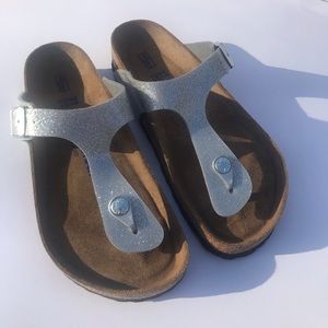 Birkenstock Gizeh Silver Glitter 37